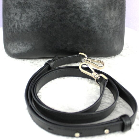 Kate Spade New York Small Dome Satchel Crossbody – Black Pebbled Leather - Picture 12 of 15